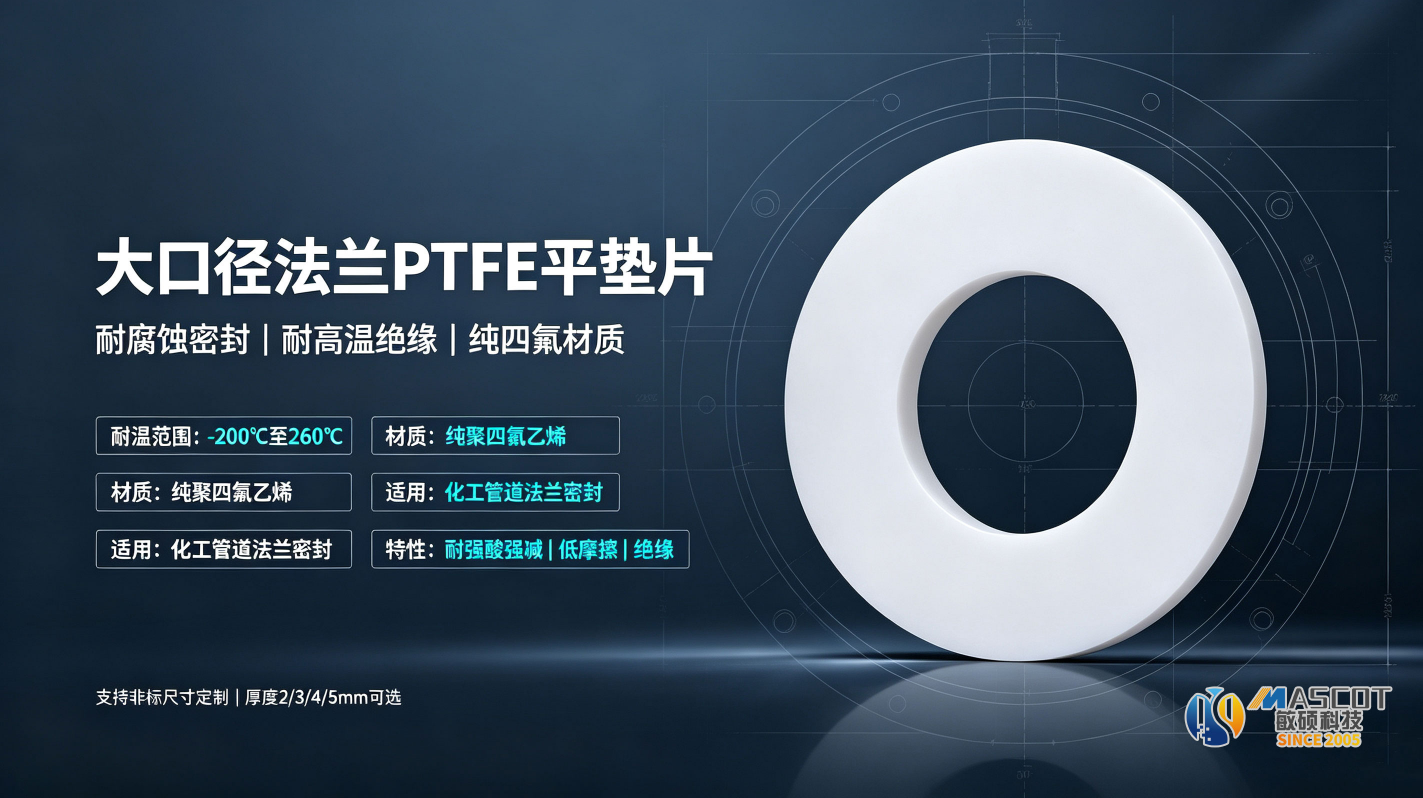 液冷机柜长效防渗漏｜大尺寸法兰 PTFE 平垫片密封技术